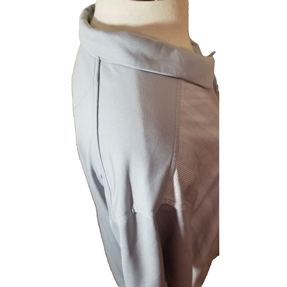 Nike Dri-Fit Two Tone Gray Polo Short Sleeve Shirt Men's Size XL Collar Buttons - Picture 3 of 6